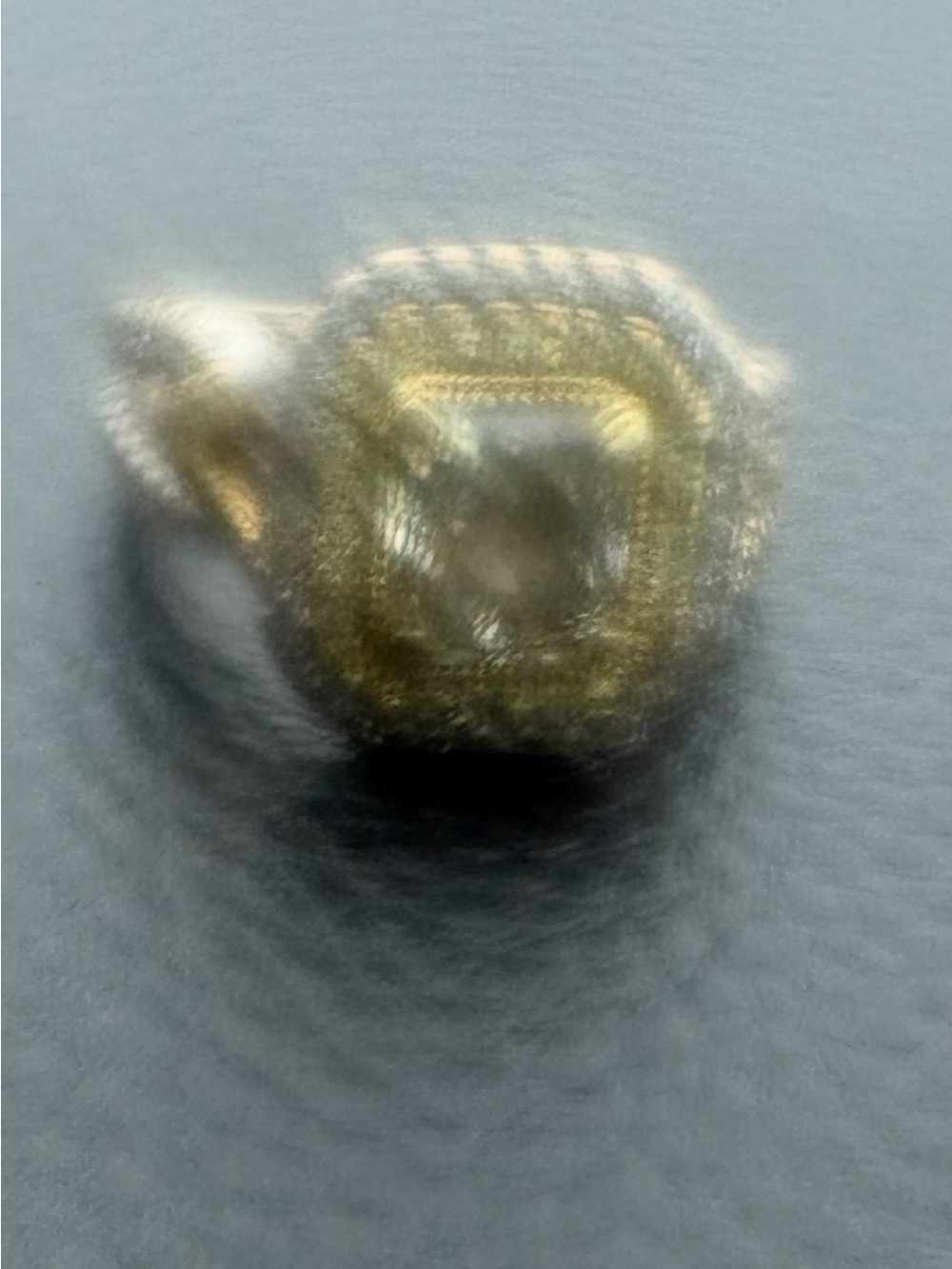 Canary Diamond platinum ring